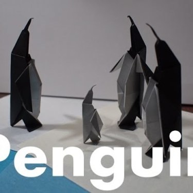 折り紙で作る簡単でかわいい ペンギン の折り方8選 平面や立体など 4ページ目 暮らし の